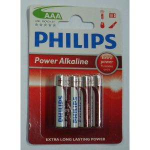 Pilas Alcalinas AAA Philips LR03 1.5 V 