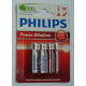 Pilas Alcalinas AA Philips LR6 1.5 V 